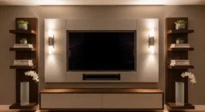 Symmetrical layout creating balanced design