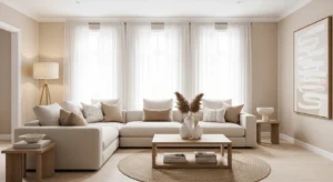 Neutral color palette for spring decor