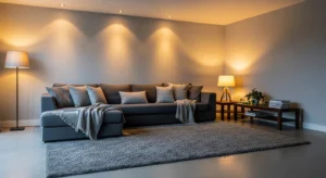 Soft lighting creating cozy atmosphere