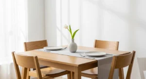 Minimal table setup with modern style