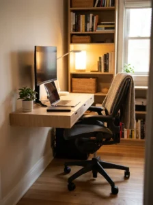 comfortable chair small home office ergonomic setup ideas
