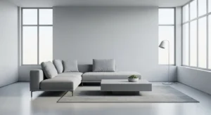 Minimal grey design with simple style
