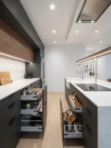 Deep drawer kitchen cabinets for organized storage and easy access