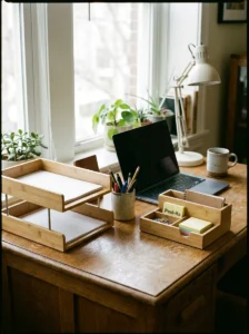desk organizer ideas small home office productivity setup
