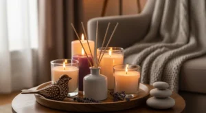 Fresh scent candles for spring decor