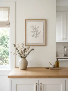 Minimal Scandinavian kitchen decor with simple and meaningful design elements