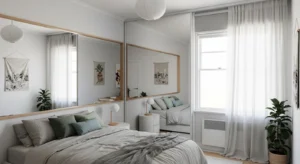 Hanging plants adding freshness to a teen bedroom