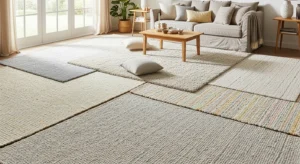 Layered rugs for spring home decor