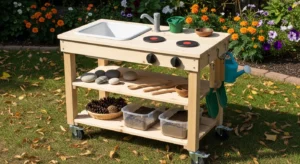 Portable mud kitchen for flexible setup