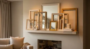 Layered frames and mirrors on mantle