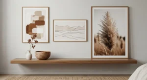 Dark brown bedding creating a cozy and relaxing bedroom