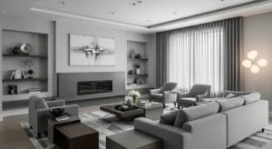 Balanced layout improving living room flow