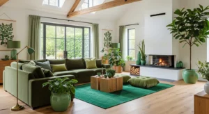 Open layout making green space airy