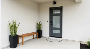 Clean porch creating open inviting space