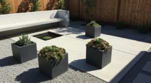 Minimalist backyard design with simple style