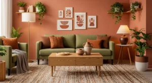 Earthy tones adding warmth to fall home decor