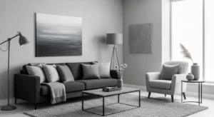 Layered grey tones adding dimension
