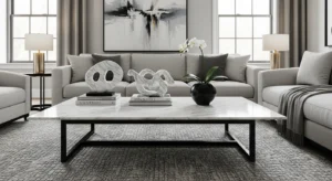 Marble elements adding luxury feel