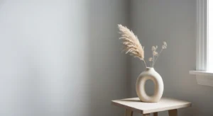 Minimalist living room corner decor