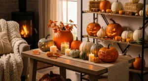 Pumpkins adding classic fall decor touch to home