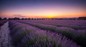 Lavender adding fragrance and color