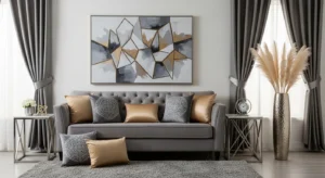 Metal accents adding elegance