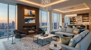 Spacious layout enhancing luxury feel