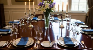 Stylish place settings impressing guests