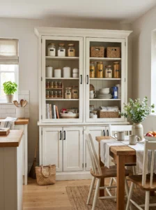 “Freestanding pantry cabinet for kitchen storage”