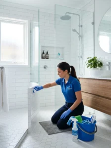 How to clean bathroom grout and restore white tile lines