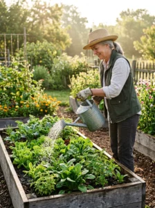 Proper watering techniques for healthy garden plants