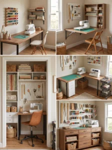 12 small sewing room layouts designed to make every inch count